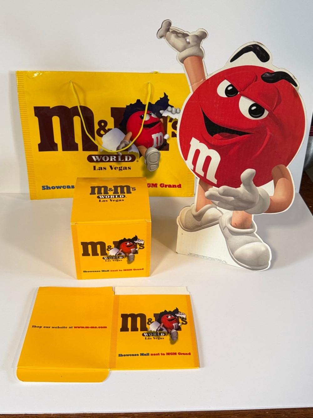 M&M'S Red Character Party Display with Yellow Branded Accessories